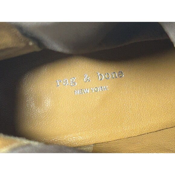RAG & BONE Shiloh High Golden Brown Ankle Boot Sz 38.5 US 8.5 Leather Block Heel - Picture 13 of 16